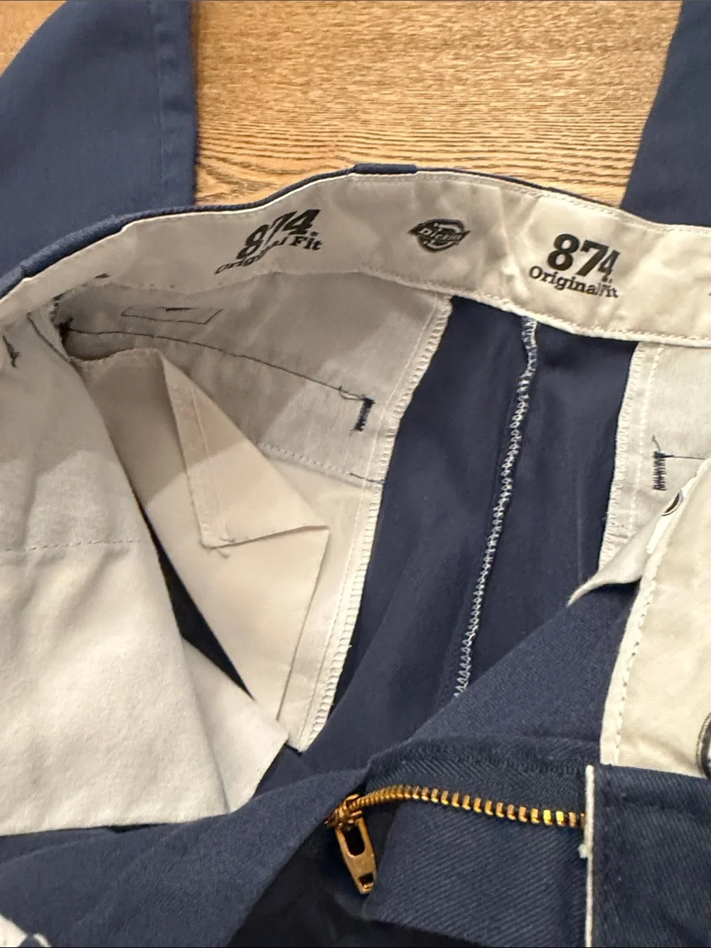 Dickies Men’s Navy Straight Work Pants 874  original fit. Like new. 43x30